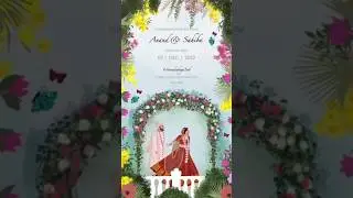 Get Customised wedding invitation💌 #graphics #invitation #youtubeshorts #digital #einvites #trending