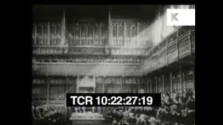 1930s UK Politics, House of Lords, Industrial Workers, Archive Footage