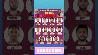 ipl 2026 ke liye lsg ki best xi #ipl #lsg #cricket #msdhoni