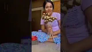 Processing video of Chocolate Bouquet | Ferrero Rocher Chocolates | Yazh Creations
