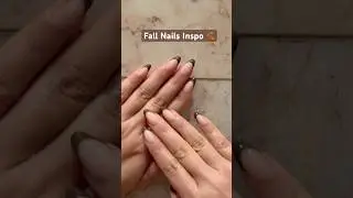 Fall nail inspo 💅🏼🍂 #PressOnNails #FallNails #FrenchTipNails