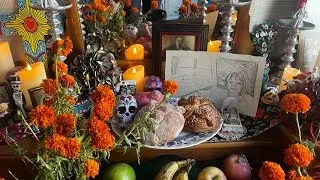 Our altar set off the smoke alarm! #dayofthedead #diademuertos