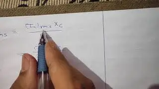 bsc3 mathematical explaination of L section filter circuit