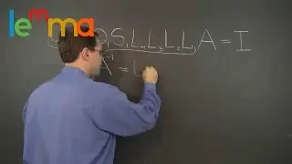Linear Algebra 13g: Third Explanation of the Matrix Inversion Algorithm