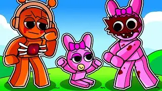 ¡PINKI ES ADOPTADA POR una FAMILIA SPRUNKI DE FASE 2 en ROBLOX! INCREDIBOX SPRUNKI