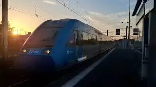 ARRIVEE D UN X72500 PAYS DE LA LOIRE EN GARE DE DOURDAN