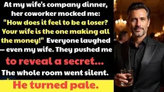 They Mocked Me at My Wife’s Company Dinner — One Sentence Made Everyone Go Silent