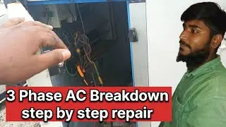 3 Phase Air handling Unit Repair Indoor And Outdoor Notworking || MrAcTech 