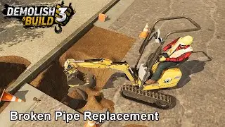 Demolish & Build 3 - Broken Pipe Replecement -  Game Walkthrough - 10