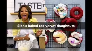 Siba Mtongana's baked red velvet doughnuts | Woolworths TASTE Magazine