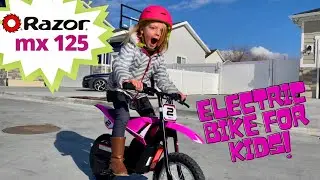Razor Electric Bike Review and Riding! MX 125 Dirt Rocket