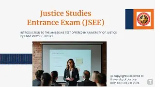 University of Justice Entrance exams now open. Register today!
