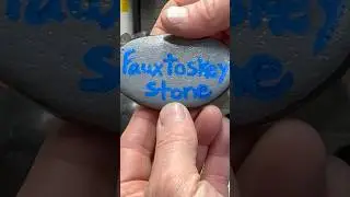 Check out my Faux-Toskey #petoskey #lapidaryart #paintedrocks #ricks #rockhound