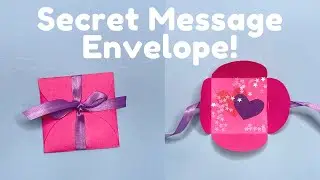 Paper Gift Box Love DIY Tutorial Easy | Valentine Love Heart & Envelope Secret Message