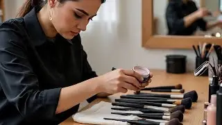 Makeup brushes cleaning no talking 