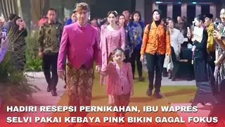 Penampilan Ibu Selvi Pakai Kebaya Pink Di Resepsi Di Solo