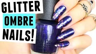 GLITTER OMBRE NAIL ART TUTORIAL! NEW YEARS EVE NAILS | sophdoesnails