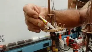 Wooden model ship vlog # 24
