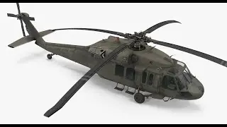 UPBGE - UH-60 Black Hawk US Military Helicopter #blendergameengine #model #india #games #tutorial