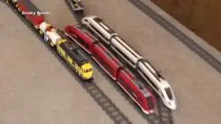 LEGO Trains - my long rail track set up