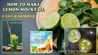 Summer special lemon drink || Mocktail || lemonade mojito || How to make virgin mojito at home - Luv
