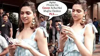 Watch How Sweetly Deepika Padukone Ask For Phone Cover From Media Photographer