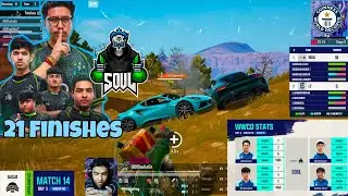 Team Soul 21 (Kills) Finishes Chicken Dinner 31 Point In Single Match in BMSD#bgmi #soulesports 