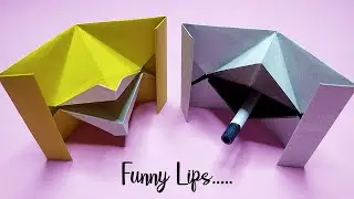 How to make Paper LIPS | Open Paper Mouth | Easy Origami | DIY Origami Lips | Paper Craft