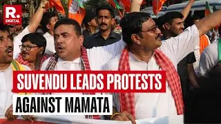 BJP Stages Protest Against West Bengal CM Mamata Banerjee in Kolkata