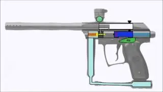How a paintball gun works animation