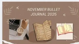 😺 Plan with me // bullet journal November Setup 2025