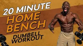 20 Minute Bench Dumbbell HIIT Workout &ndash; No Repeat &ndash; Build Muscle