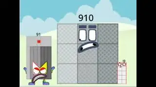 numberblocks ninety-one meets nine hundred-ten