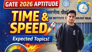 Time & Speed 🔥 Most Expected Topic | GATE Aptitude 2026