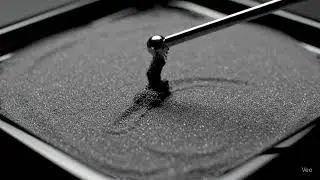 PURE ASMR TRIGGERS 🧲 MAGNETIC SAND LINES &ndash; SYMMETRY, TEXTURE & SOFT SCRAPES