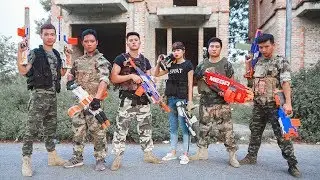 LTT Game Nerf War : Winter SEAL X Nerf Guns Use Skill Sniper Fight Criminal Group