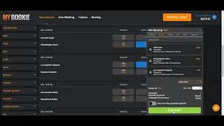 How to make an NBA Parlay bet on MyBookie