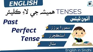 Past Perfect Tense Explained in Sindhi | English in Sindhi