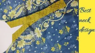 Neck design cutting and stitching 