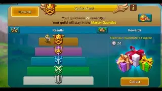 Master gauntlet guild fest rewards!Ranked 96th in the world! #lordsmobile
