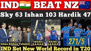 IND🇮🇳 271😂Highest Total Ever in Cricket Beat NZ🇳🇿 in 5th T20 | Ishan 103 Sky 63 |Pak Public Reaction