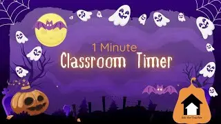 1-Minute Halloween Countdown Timer for Kids | Fun & Not-Too-Scary Classroom Timer 👻