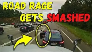 BEST OF SEMI TRUCKS ROAD RAGE 2025   Road Rage, Brake Checks, Karens