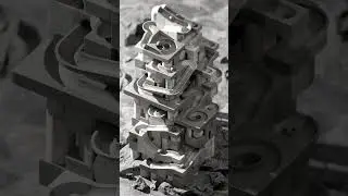 Satisfying Rolling Ball Sculpture #marblerace #marblerun #shorts