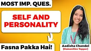 Self and Personality Class 12 Psychology Most Important Questions CBSE