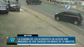 Esquina de los accidentes sobre Acceso sur