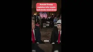 Donald Trump explains why crypto and stocks went down #adinross #adinrossclips #donaldtrump
