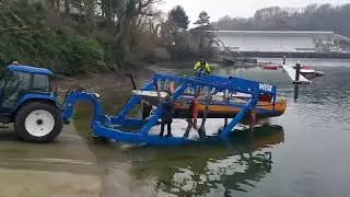 Lifting Steam Boat 'Gallant' at Fowey (the beginning of it all)
