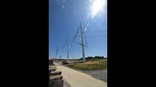 Construction de pylônes électriques - La Capelle (02) - Time-lapse