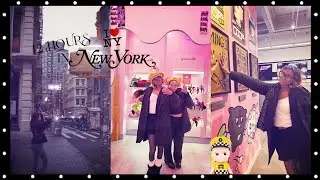 12 Hours in New York...🏙️🚕// visiting the line store, kpop shopping, eating + haul